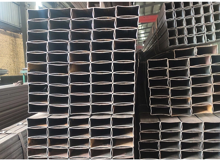 Hot Sale Customized ASTM A53 A36 A106 Sch40 Q195/Q235 Shs Rhs JIS DIN En Sharp Edges Hollow Section Steel Tube Carbon Black Square and Rectangular Steel Tubes