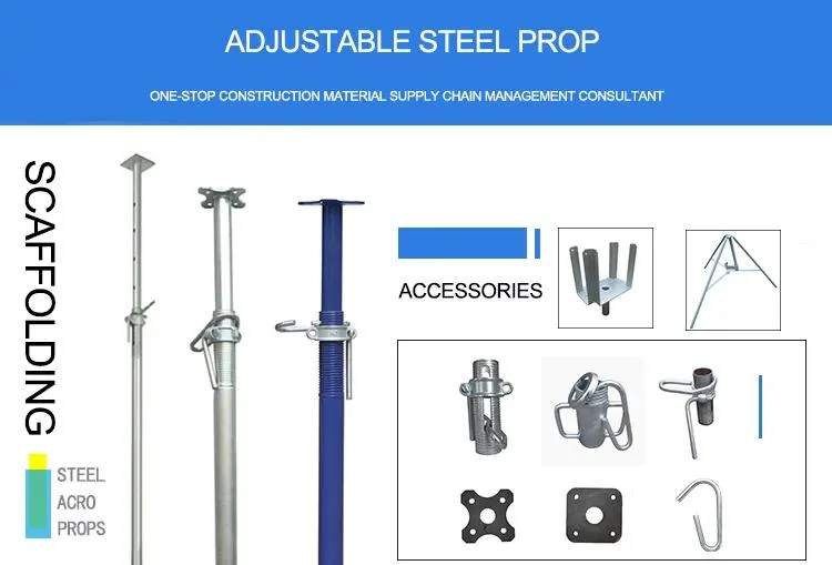 Formwork Scaffolding Coffrage Andamies Metallique Puntales Telescopic Props